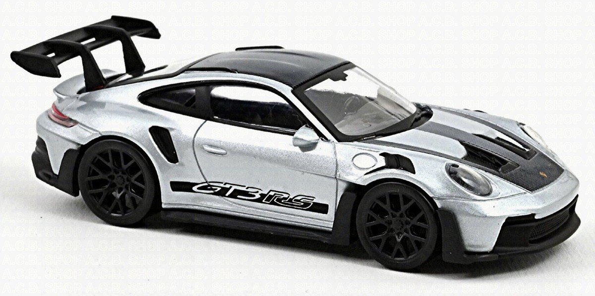Porsche 911 GT3 RS ミニカー 1/12 Porsche 911 GT3 RS 2022 silber Silver with Black Stickers 1