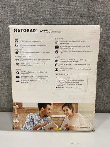 Router WiFi NETGEAR AC1200 (R6230) - dwuzakresowa prędkość bezprzewodowa do 1200 Mbps - Zdjęcie 2 z 3