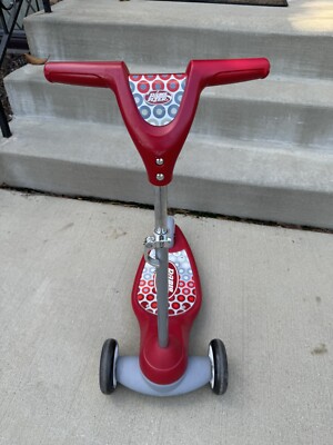 Radio Flyer Kids Scooter - Red - With Foot Break Adjustable Neck