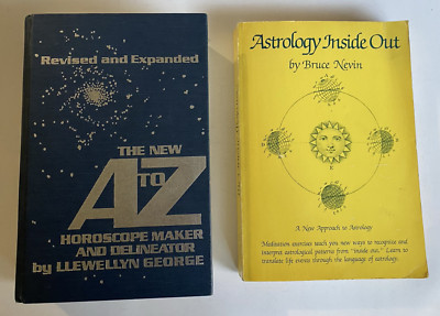 Lot of (2)Vintage books- Astrology Inside Out and The New A to Z Horoscope Maker