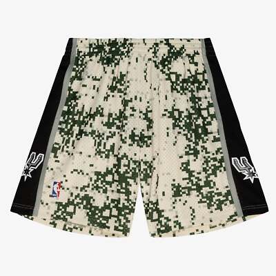 Mens Mitchell Ness NBA ALTERNATE SHORTS SPURS 2013