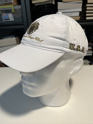Casquette Donald Trump Mar-a-Lago Club Baseball Blanc Cimier Doré Logo Drapeau USA | eBay
