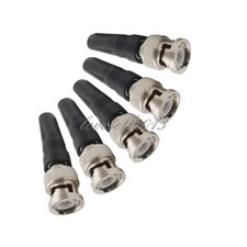 5Pcs NEW Bnc Male Connector For Twist-On Coaxial Rg59 Cable CCTV Solderless plug