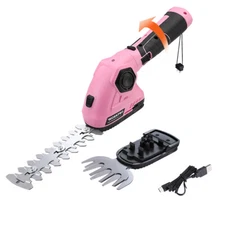 Cordless Hedge Shear/Grass Cutter 2 in 1 Handheld Hedge Trimmer Grass Trimmer US