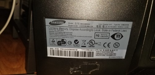 Samsung SyncMaster B2240EMW LCD Monitor (USED, WORKING) (DVI) - Picture 3 of 5