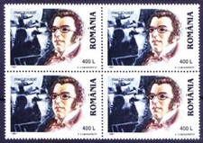 Romania 1997 MNH blk, Franz Schubert, Austrian Music composer