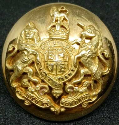 Königlicher Haushalt vergoldeter montierter Hofdeichknopf 25 mm von Firmin