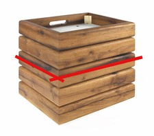 Zarge Gehäuse Eiche Eichenholz für Plattenspieler Thorens TD 145 146 147 160 166