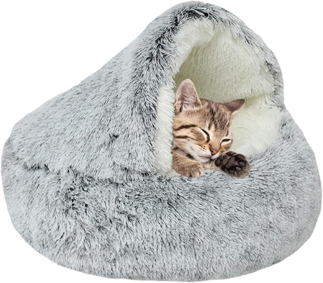 Comodo Cuccia per in Peluche per Gatto, Lettino per Animali Domestici Cesto Lett