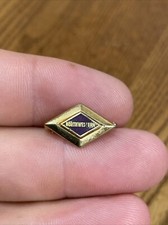 VTG Northwestern Wildcats Lapel Pinback Tack Pin Gold Tone Enamel Pendant Charm