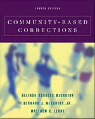 Community-Based Corrections (with InfoTrac) - Paperback - GOOD