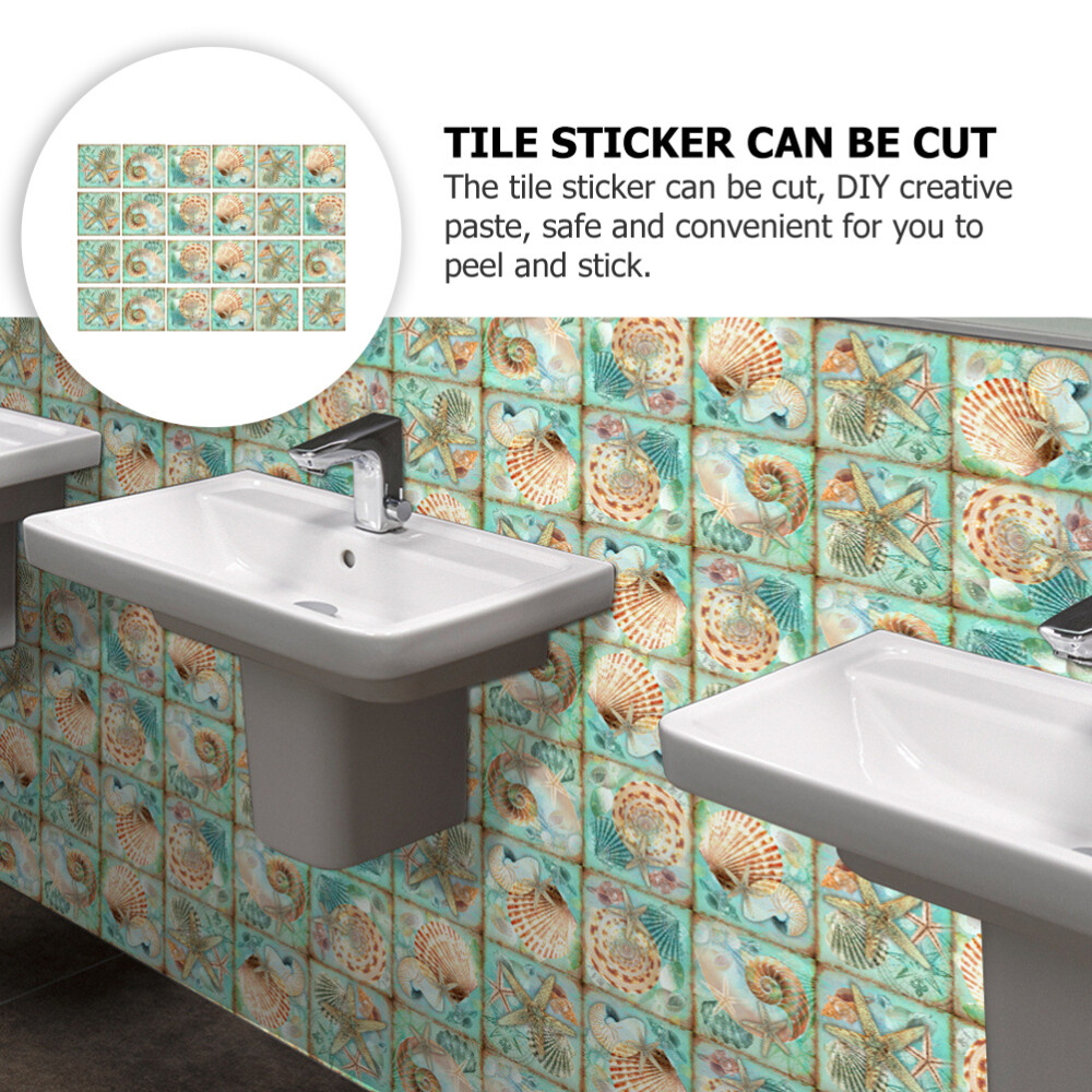 24 Pcs House Decorations for Home Starfish Shell Stickers Wallpaper | eBay