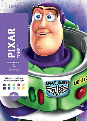 Pixar Color By Number 100 Designs Adult Colouring Book Toy Story Monsters  Disney