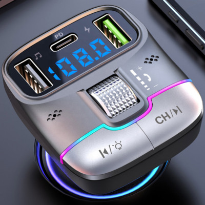 Bluetooth FM Transmitter Auto USB Freisprecheinrichtung Ladegerät MP3 Adapter