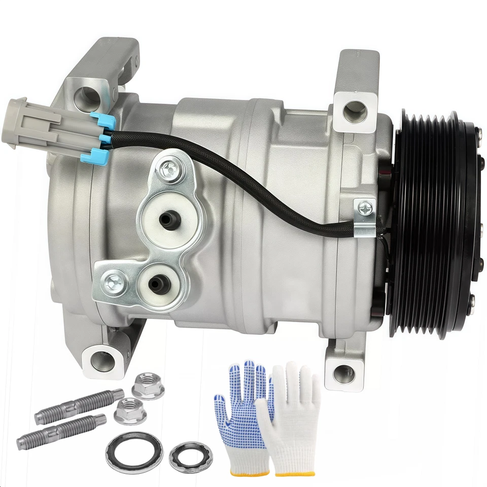 AC A/C Compressor For Chevrolet Silverado1500 2500 HD 3500 HD 03-2010 4.3L 6.6L Foto 3 de 4