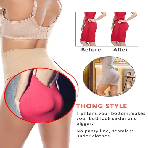 Damen Shapewear Bauchweg Unterhose Mieder String Tanga Miederhose Figurformende - Bild 6 von 29
