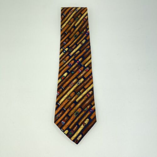 VTG Necktie Alynn Cigar "What this Country Needs is a Good Cigar" Tie 100% Silk