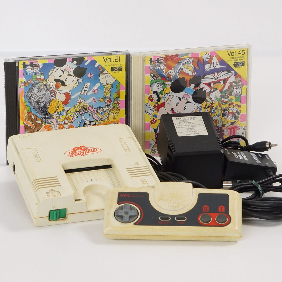 NEC PC Engine Console PI-TG001 | NTSC-J (Japan) | White | RF NEC PC Engine Console PI-TG001 | NTSC-J (Japan) | White | RF