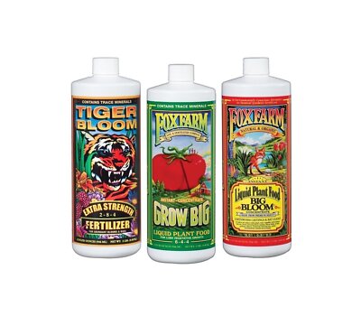 Fox Farm FX14049 Liquid Nutrient Trio Soil Formula: Big Bloom, Grow Big, Tiger