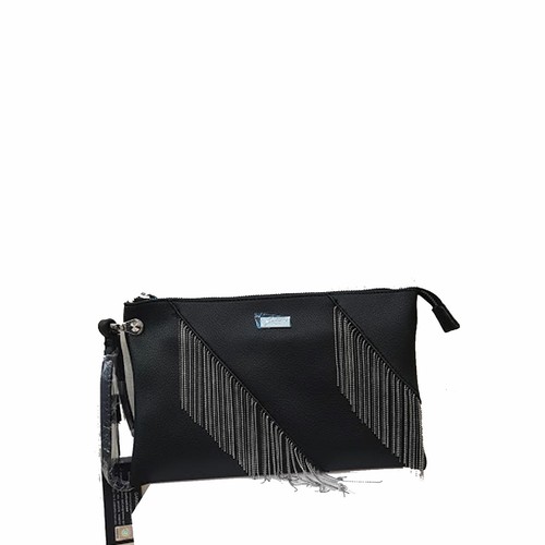 BAIGIO Pochette Cerimonia Nera Pelle PU Clutch Donna Borsetta da Sera  Elegante Borsa Catena per Matrimonio Party Cocktail