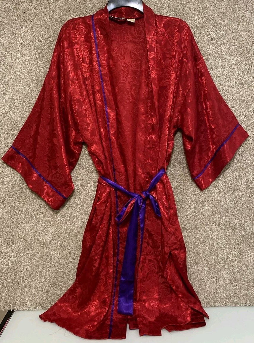Gold Label Vintage Victoria's Secret Robe Kimono Colorful