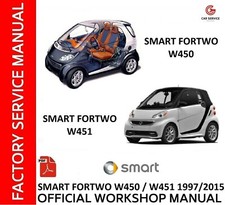 SMART W450-451 1997/2015 FORTWO MANUALE OFFICINA WORKSHOP MANUAL WIRING DIAGRAMS