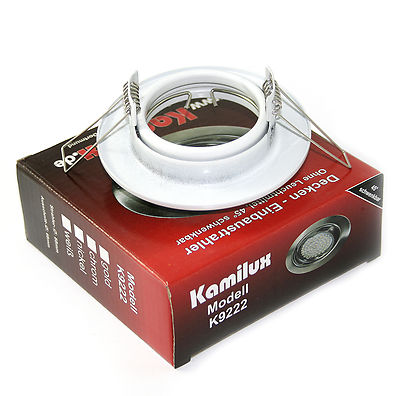 12V Sets Downlights Spot Tom + MR16 Fassung Niedervolt# GU5.3 Einbaurahmen