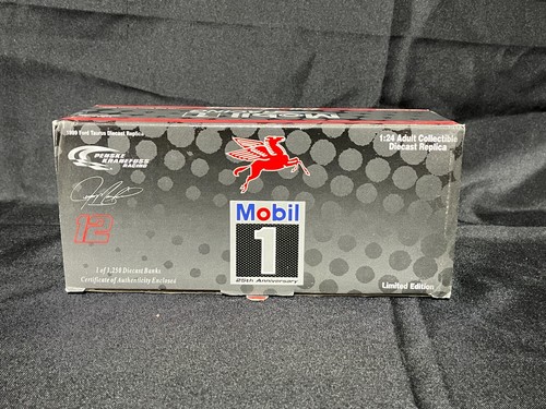 NASCAR 25th Ann. Chrome #12 Jeremy Mayfield Mobil 1999 1:24 Model w/ Box & COA - Picture 2 of 11