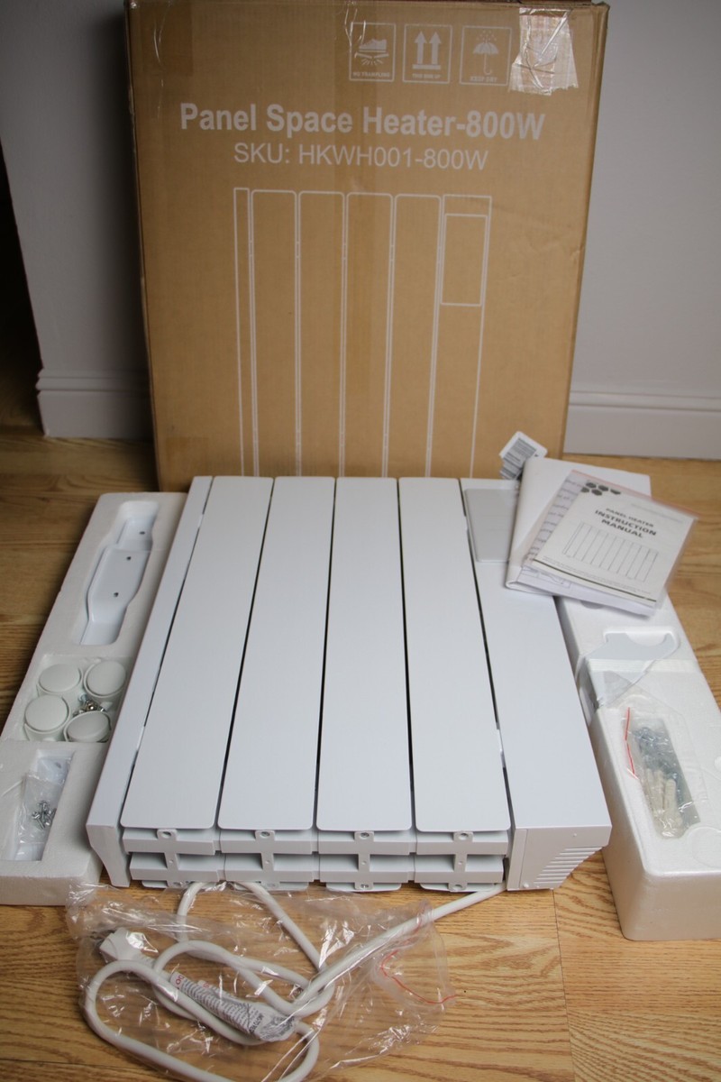 800W Convection Heater Wall Panel Electric Indoor Quiet Fan-Less