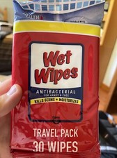 NEW Wet Wipes - Travel Pack - 30 Pack Perfect For Traveling