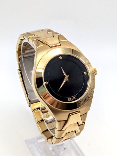 Relic ZR55195 Men's Watch "Vegas Baby" Flashing 40mm All Stainless New Battery