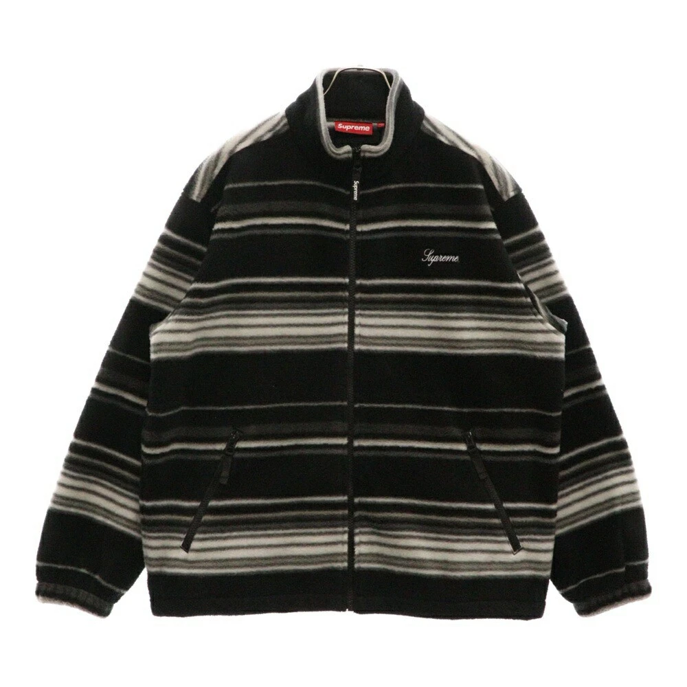 Blouson veste polaire zippé rayé Supreme taille S 24Aw FkG19