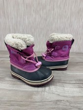 SOREL Yoot Pac Cozy Winter Boots Waterproof Pink Child US 10 / 15cm