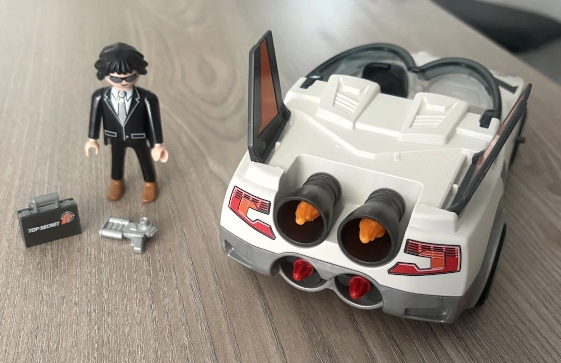 Playmobil Top Agents 9252 - Agentenauto mit Figur, Raketen & Zubehör