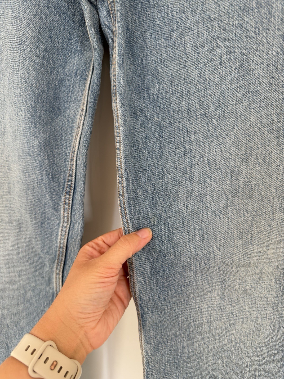 Zara BNWT High Waisted Straight Leg Jeans Size 8 RRP £27.99 image 3