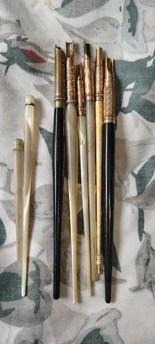 Lot Of 6 Antique Dip Pens Included Eagle Pencil Company  - product listing photo