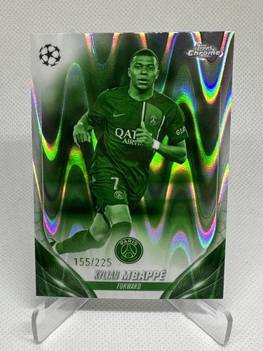 2023-24 Topps Chrome UEFA UCC Kylian Mbappe #21 Night Vision Refractor /225 PSG