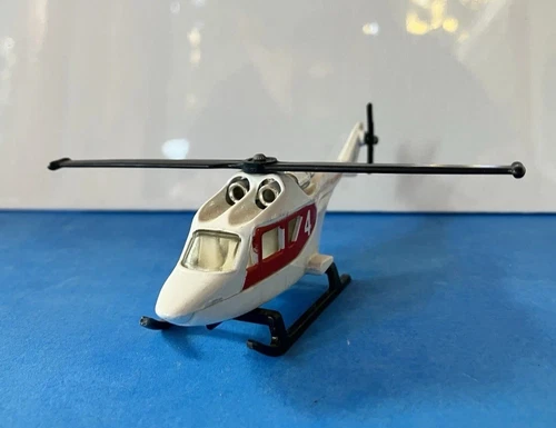 Vintage Lesney Matchbox 1978 Los Angeles City Fire Department Helicopter #4