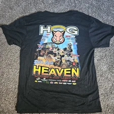 2020 Bob's Cycle Hog Heaven Iowa AMA Womens Size Large Short Sleeve Shirt