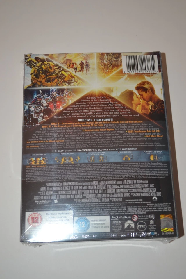 Transformers Revenge of the Fallen Bumblebee edition Blu ray New and Sealed - Image 4 of 4