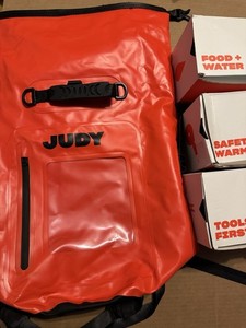 Judy Emergency kit survival bagpack Backpack Food Water First Aid Waterproof Bag