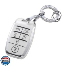 YOandYOYE for Kia Key Fob Cover, Soft TPU Key Case Fit for Kia Optima Sportag