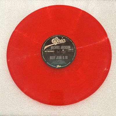 Michael Jackson Billy Jean / Largate (Beat It) Vinyl Epic Pop Red 12'' 33 Single