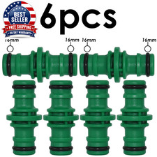 6Pcs Garden 16Mm Quick Hose Connector Hose 1/2'' Coupling Joint Adapter Extensio
