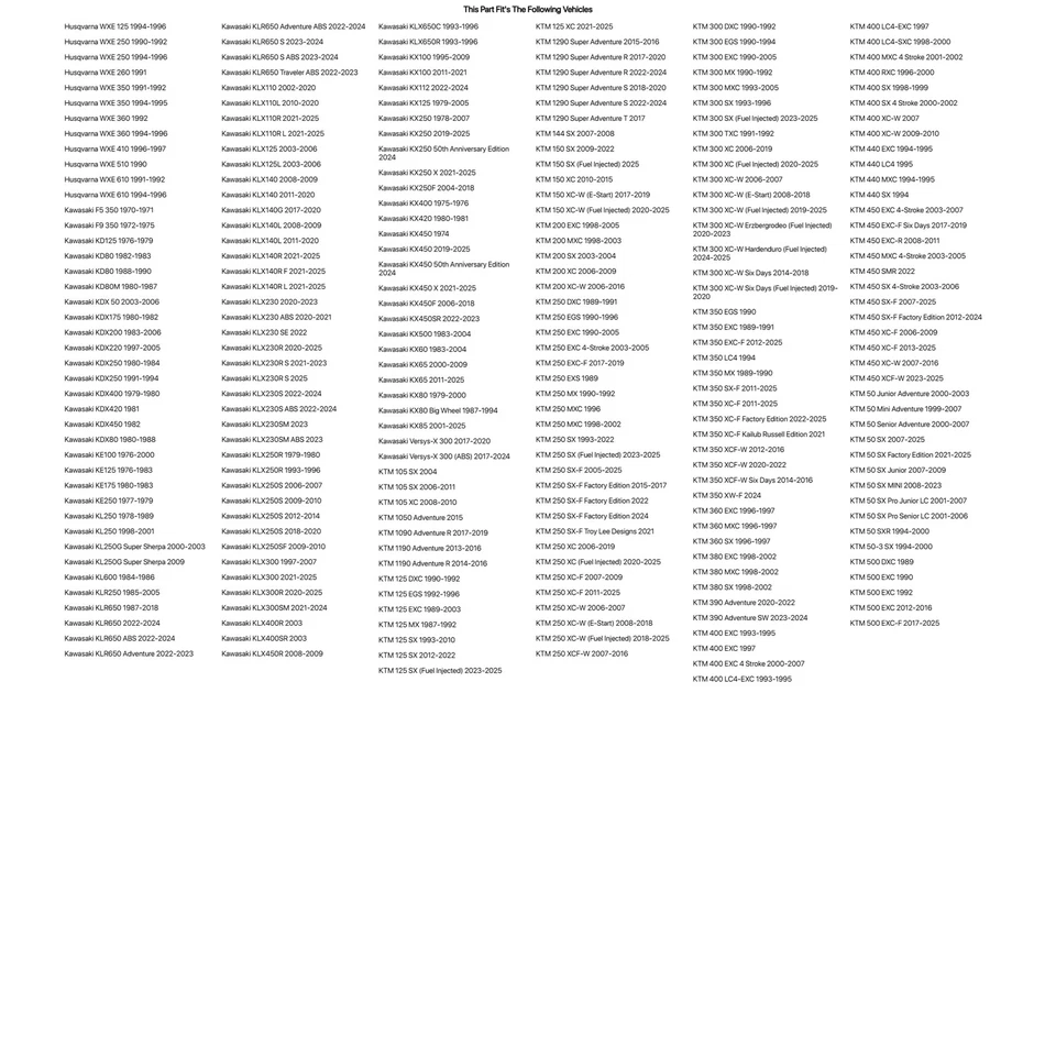 Placa deslizante Tusk espuma negra 3/4" x 11" x 12" para Husaberg FS600E 1998-1999 Foto 3 de 4