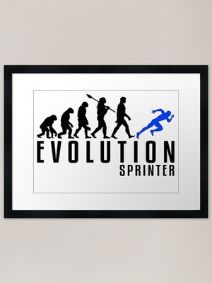 Sprinter Evolution Framed Art Print Framed Wall Art Poster Canvas Print Picture