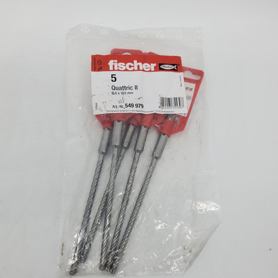 Fischer Hammerbohrer Quattric II 6/100/165 SDS-Plus 549 979 (5 Stück)