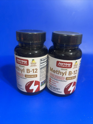 LOT OF 2 Jarrow Formulas Methyl B-12 Extra Strength 100ct/ea Exp10/25