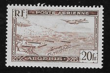 Algérie - poste aérienne n°4A - type II - neuf** - SUP - signé Calves