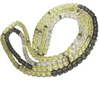 Vintage 42" Double Strand Faceted Beaded Necklace Clear Yellow & Gray  # 322 — photo 5